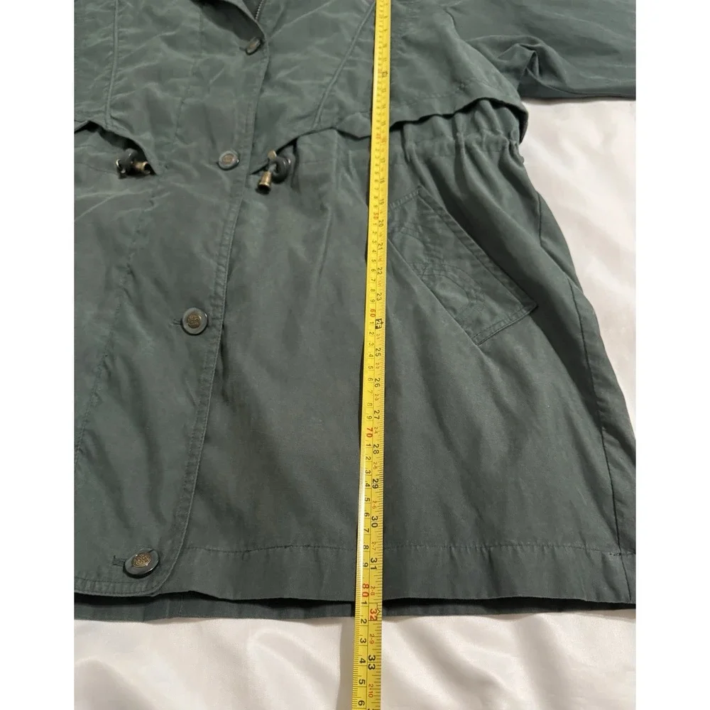 Y2K‎ Vintage Outbrook Womens Green Chore Coat L Full Zip & Button Vented